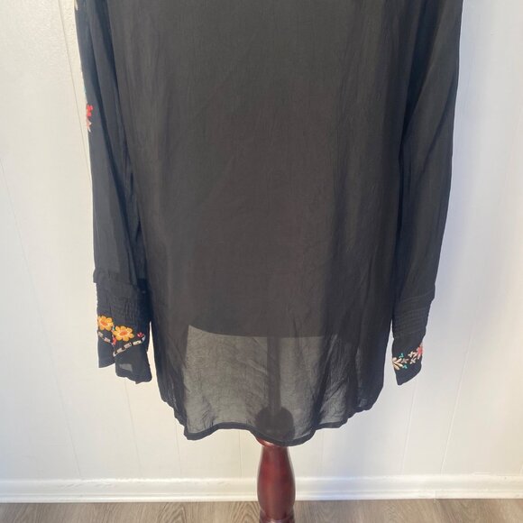 Johnny Was Embroidered Floral Tunic Top Blouse - Picture 10 of 10